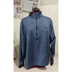 Under Armour 1/2 Zip Fleece Pullover ColdGear Mens xl Academy Blue